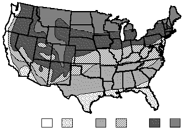 Map of US Energy Zones